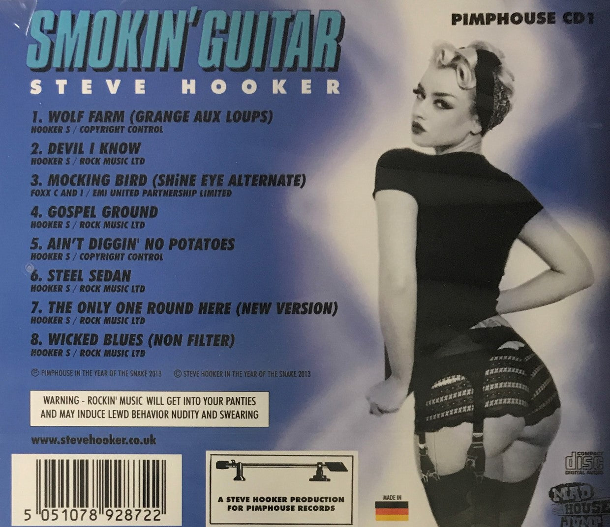 CD - Steve Hooker - Smokin' Guitar