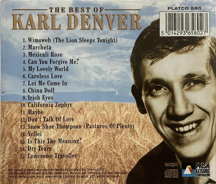 CD - Karl Denver - The Best Of Karl Denver