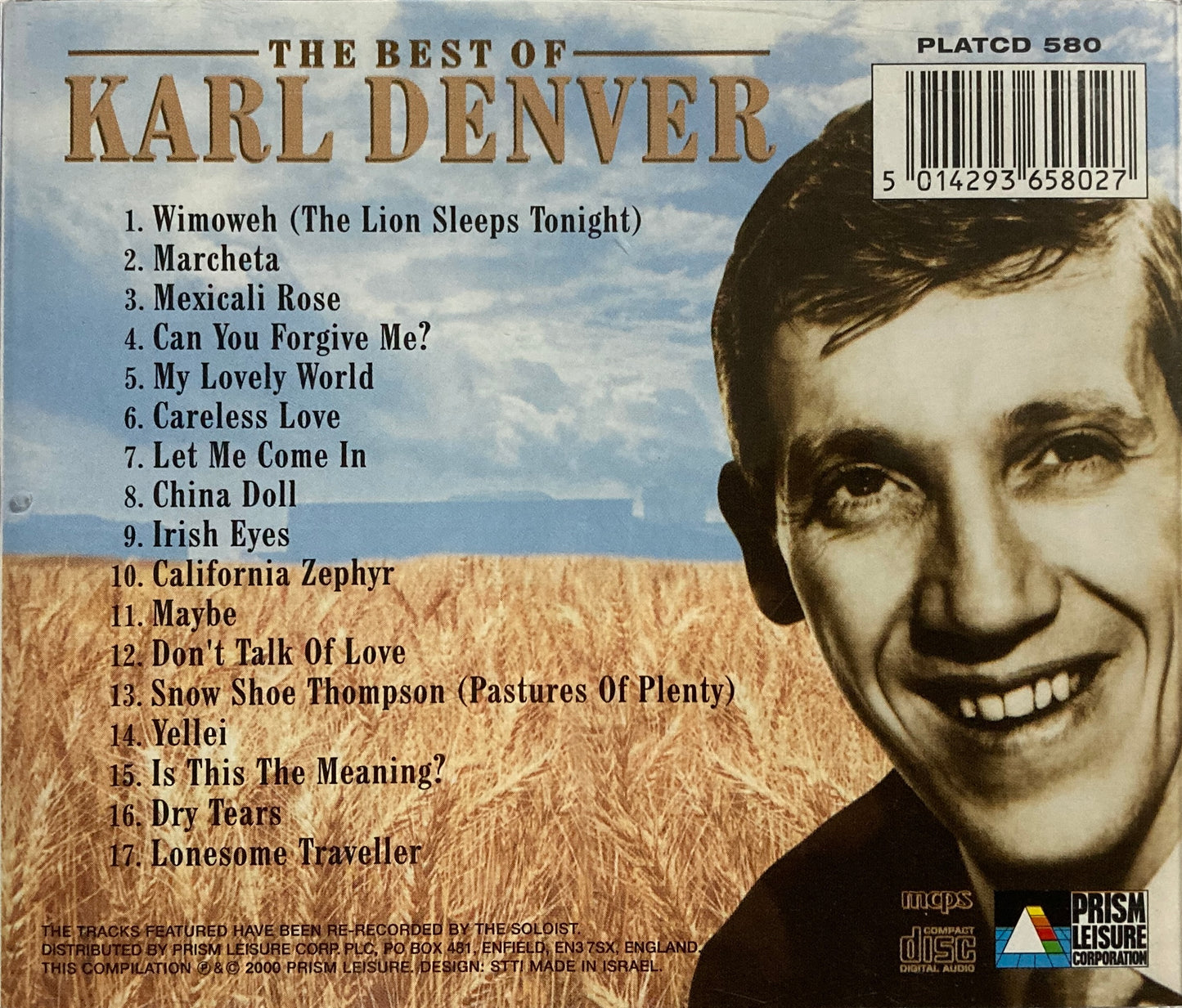 CD - Karl Denver - The Best Of Karl Denver