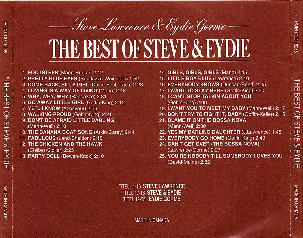 CD - Steve Lawrence & Eydie Gorme - The Best Of Steve & Eydie