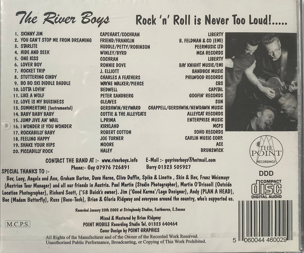 CD - River Boys - Rock'n'Roll is never too loud