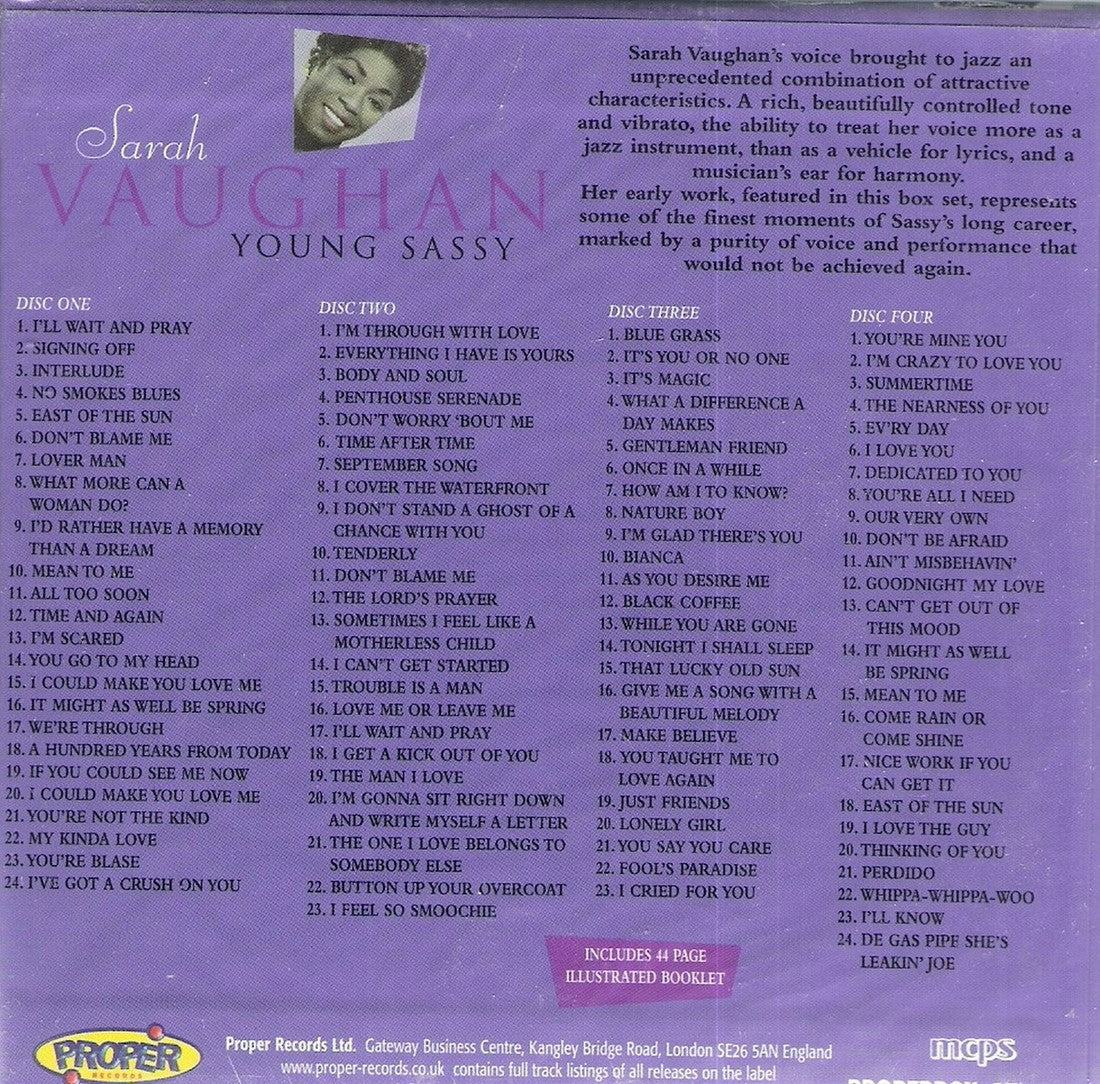 CD-4 - Sarah Vaughan - Young Sassy