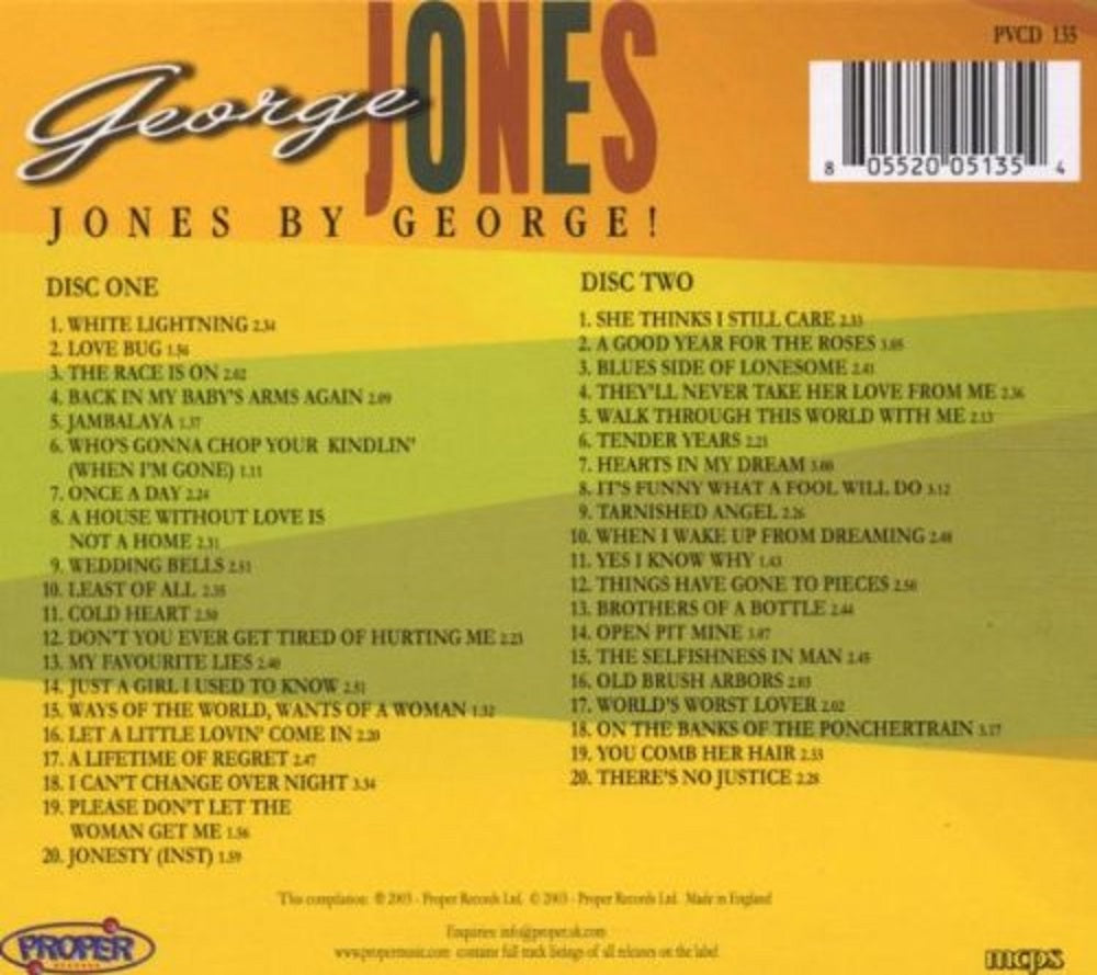 CD-2 - George Jones - Jones By George