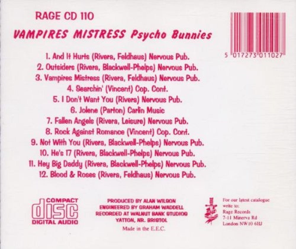 CD - Psycho Bunnies - Vampiress Mistress