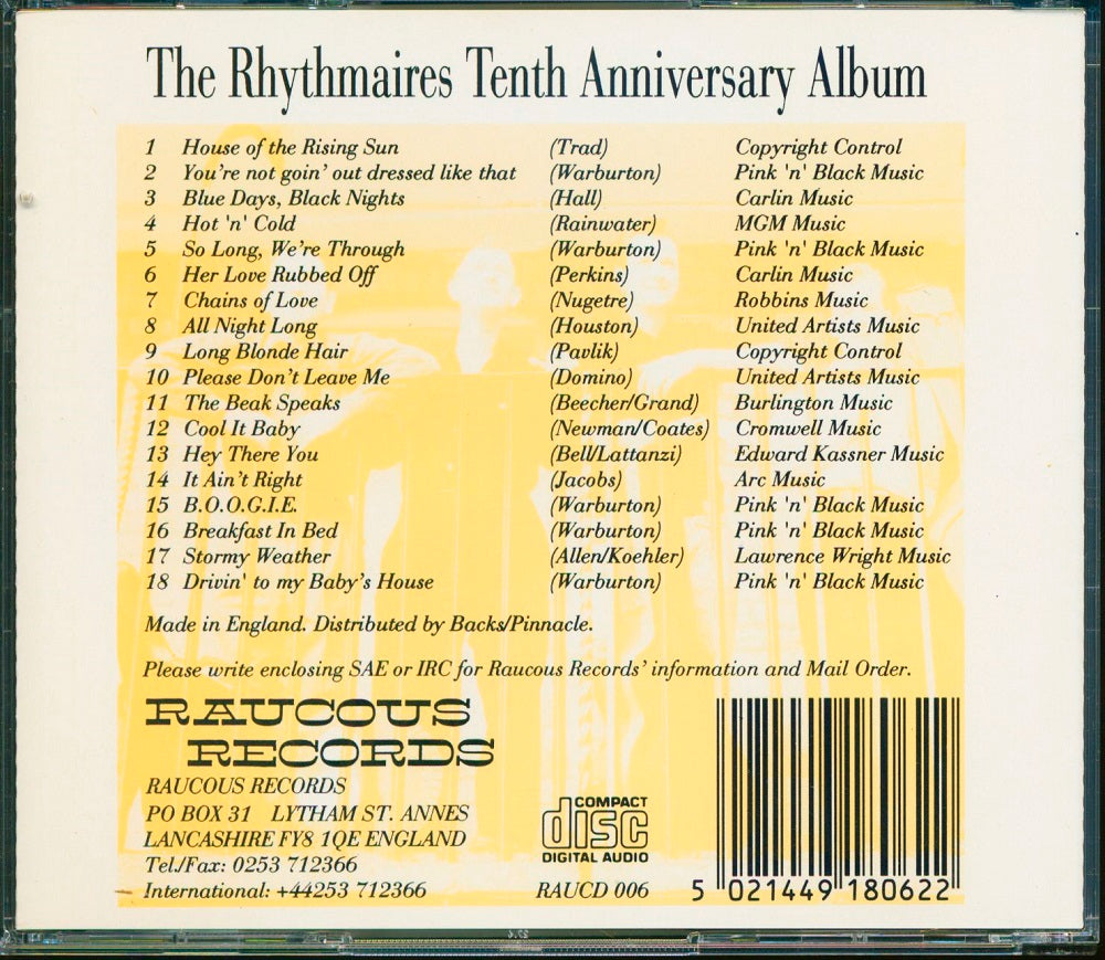 CD - Rhythmaires - Tenth Anniversary Album