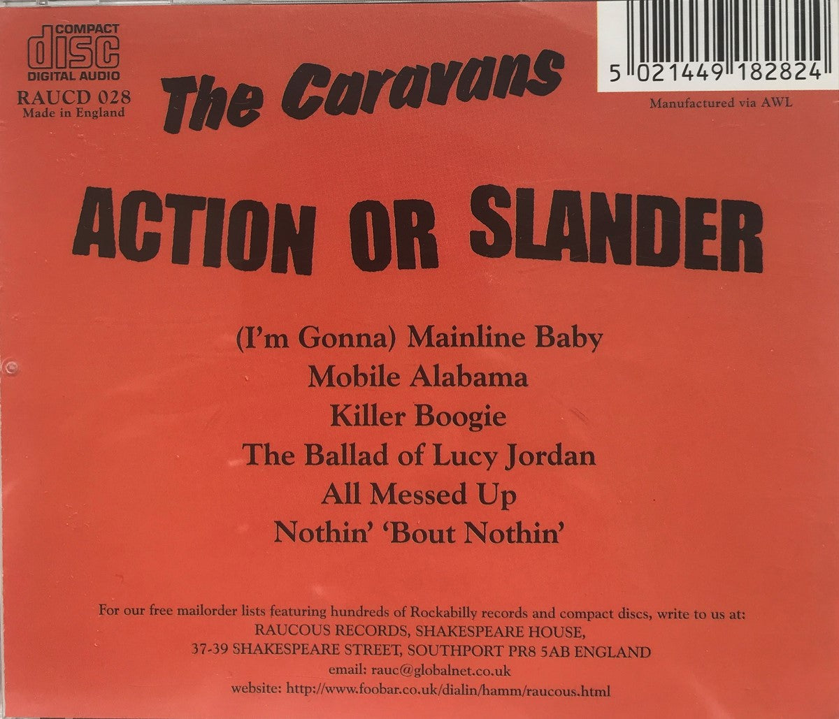 CD - Caravans - Action Or Slander