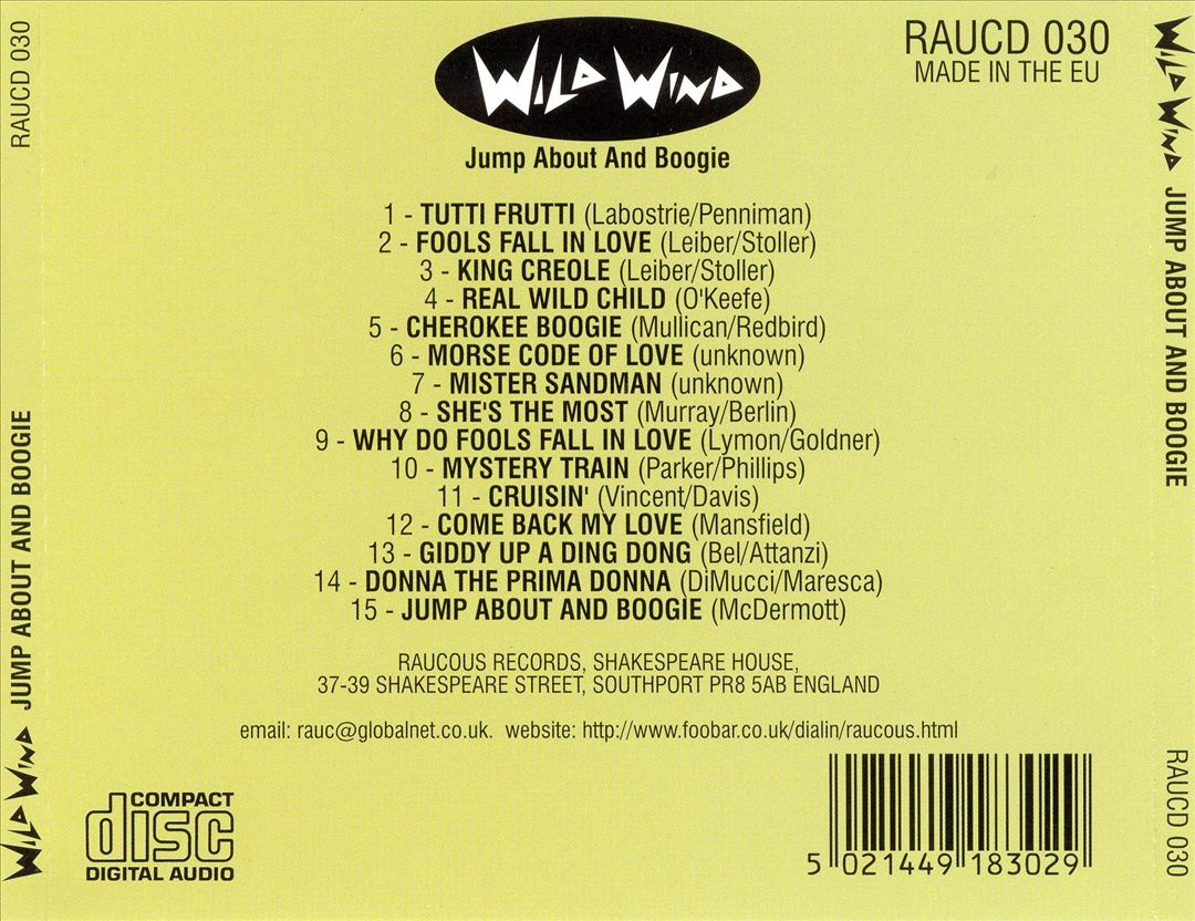 CD - Wild Wind - Jump About And Boogie