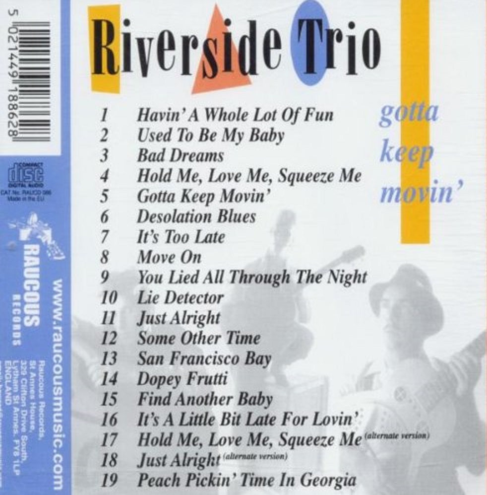 CD - Riverside Trio - Gotta Keep Movin'