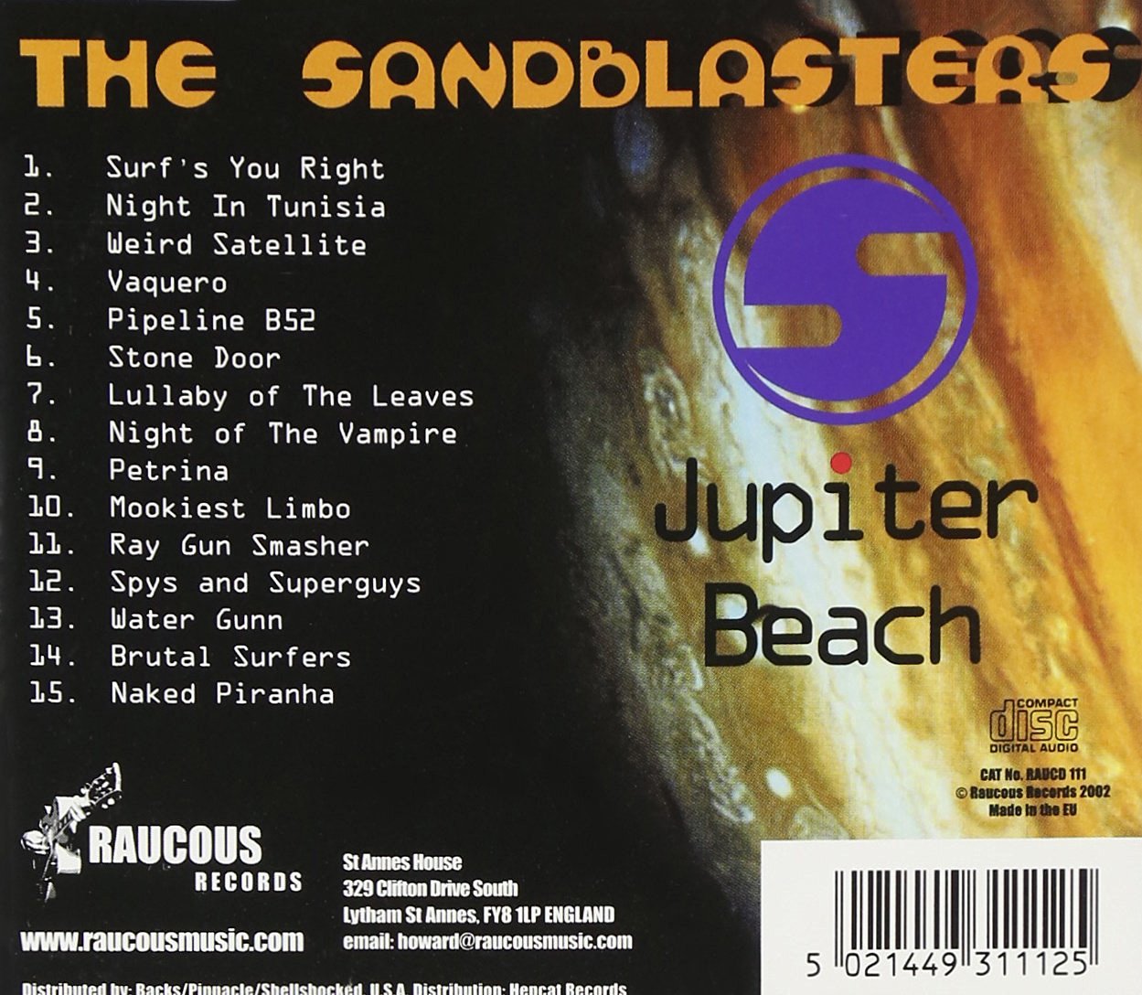 CD - Sandblasters - Jupiter Beach