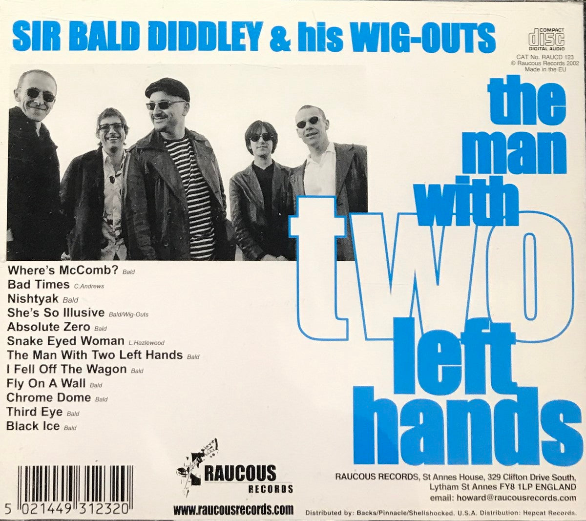 CD - Sir Bald Diddley - The Man With Two Left Hands