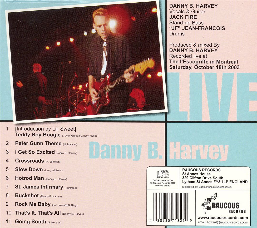 CD - Danny B Harvey - Live In Montreal