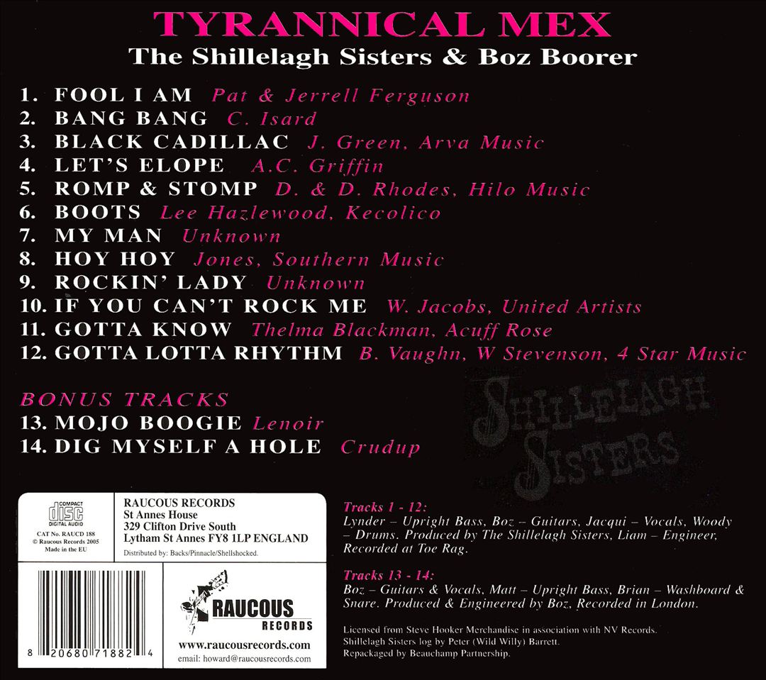 CD - Shillelagh Sisters - Tyrannical Mex