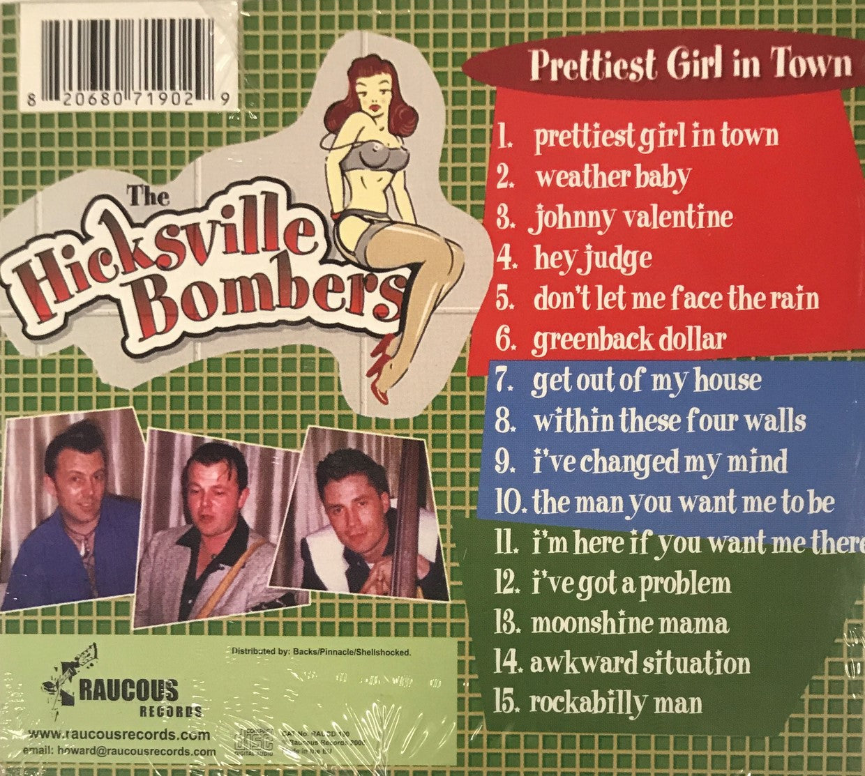 CD - Hicksville Bombers - Prettiest Girl In Town