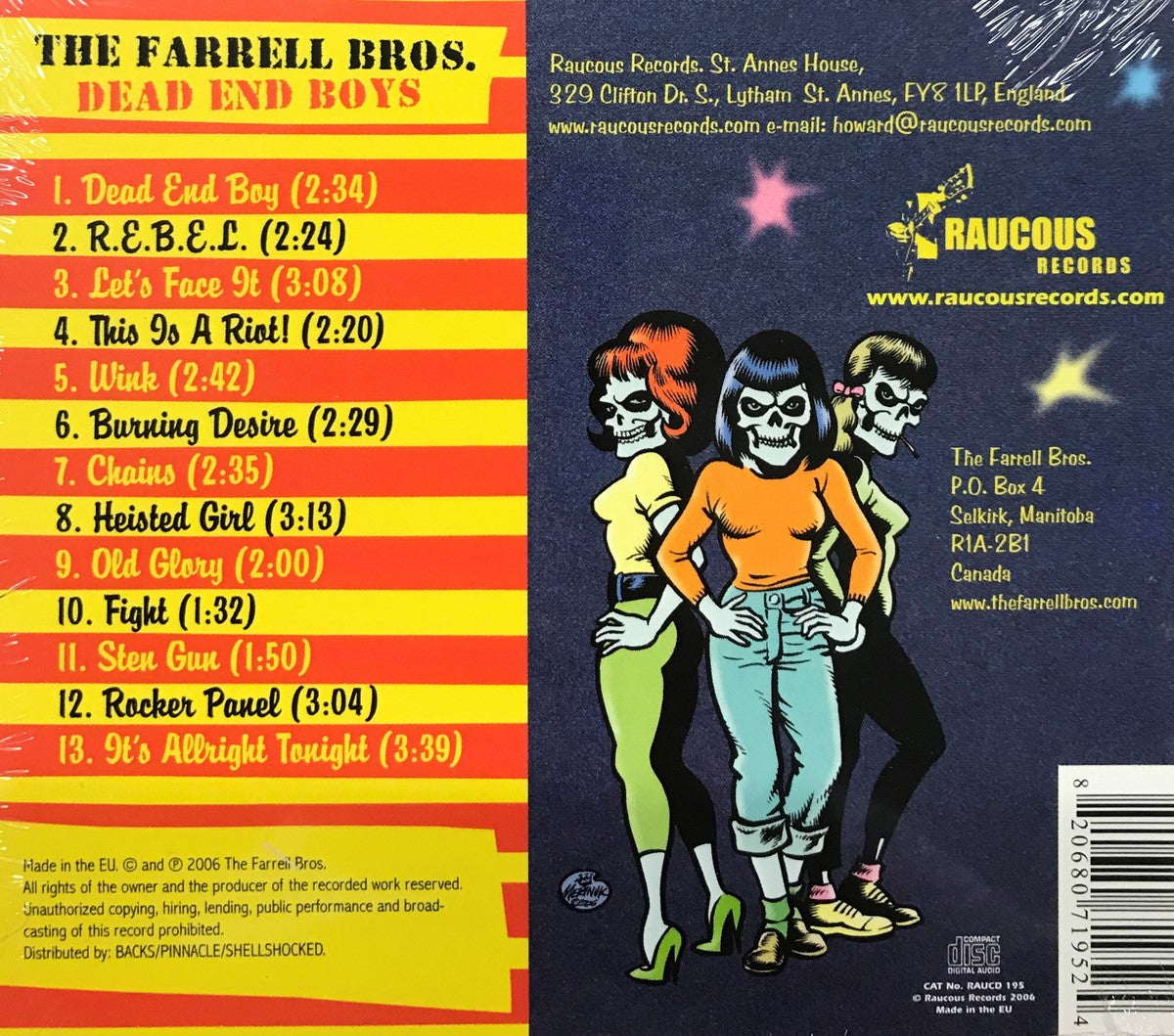 CD - Farrell Bros - Dead End Boys