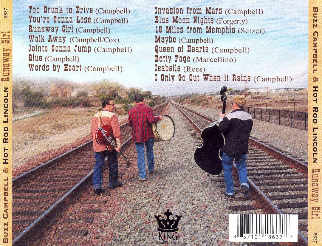 CD - Buzz Campbell & Hot Rod Lincoln - Runaway Girl