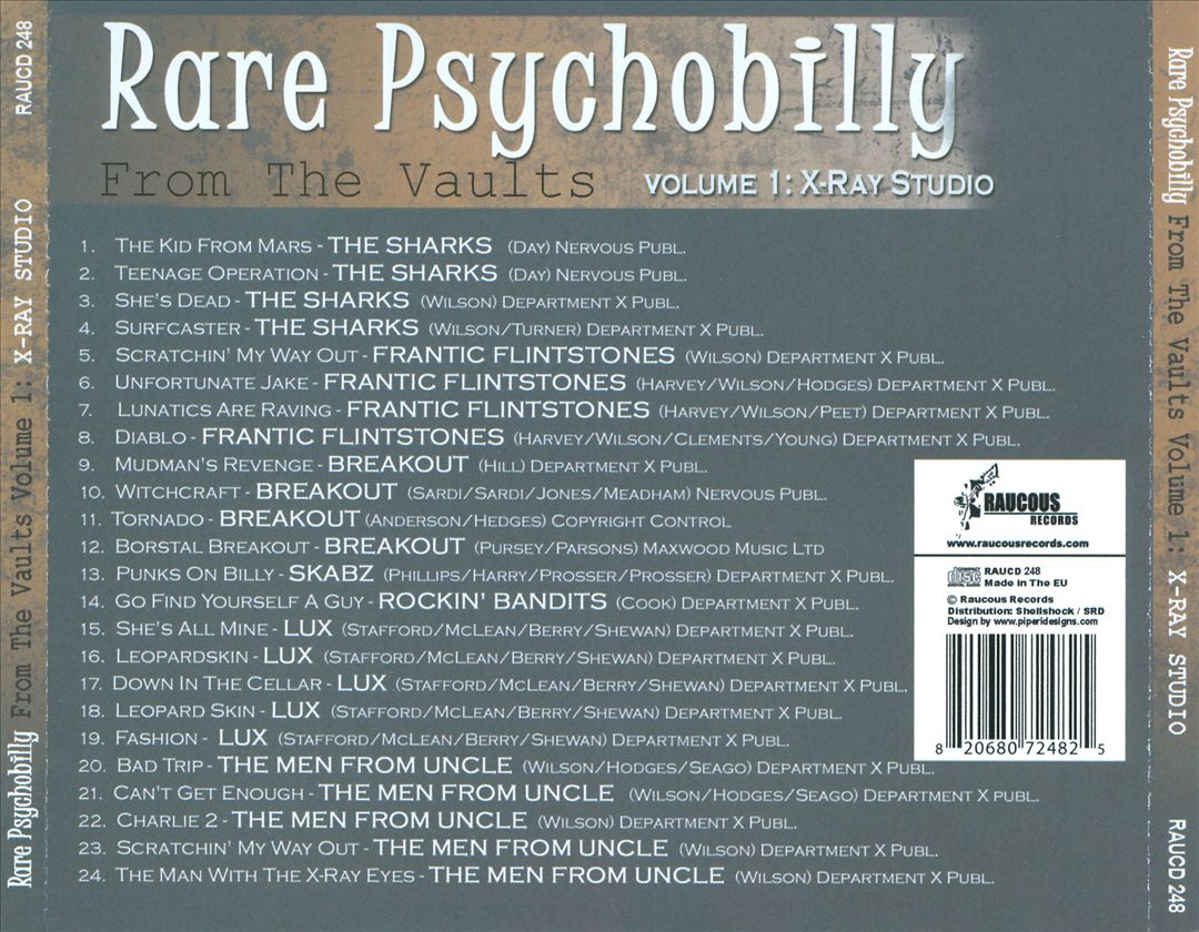 CD - VA - Rare Psychobilly From The Vaults Vol. 1