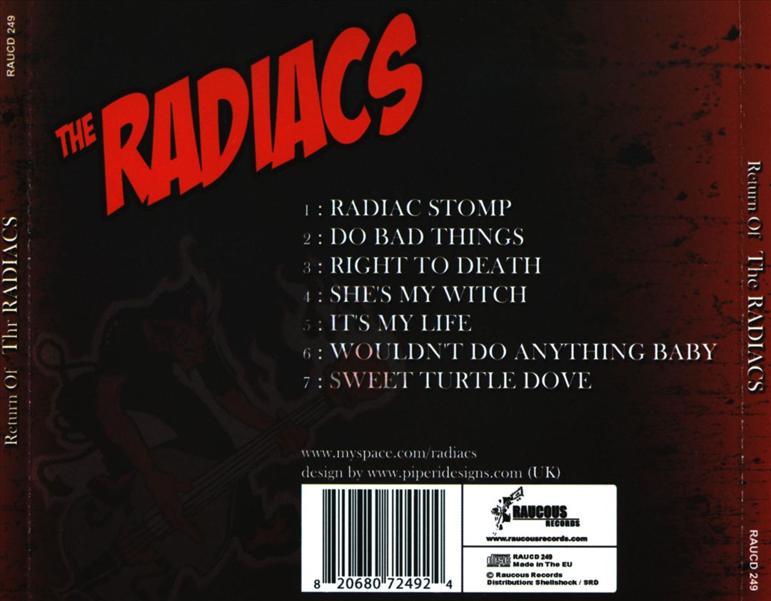 CD - Radiacs - The Return Of The Radiacs