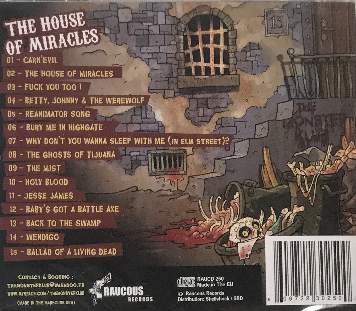 CD - Monster Klub - House Of Miracles