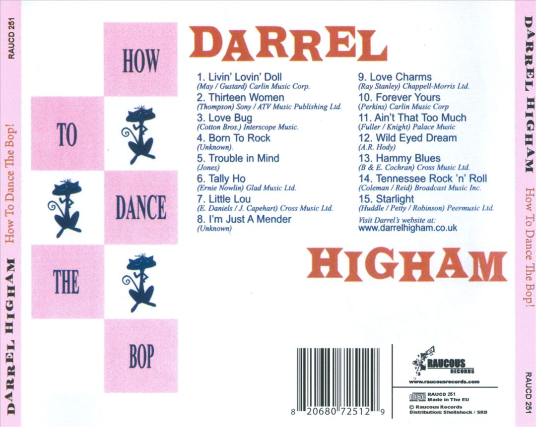 CD - Darrel Higham - How To Dance The Bop