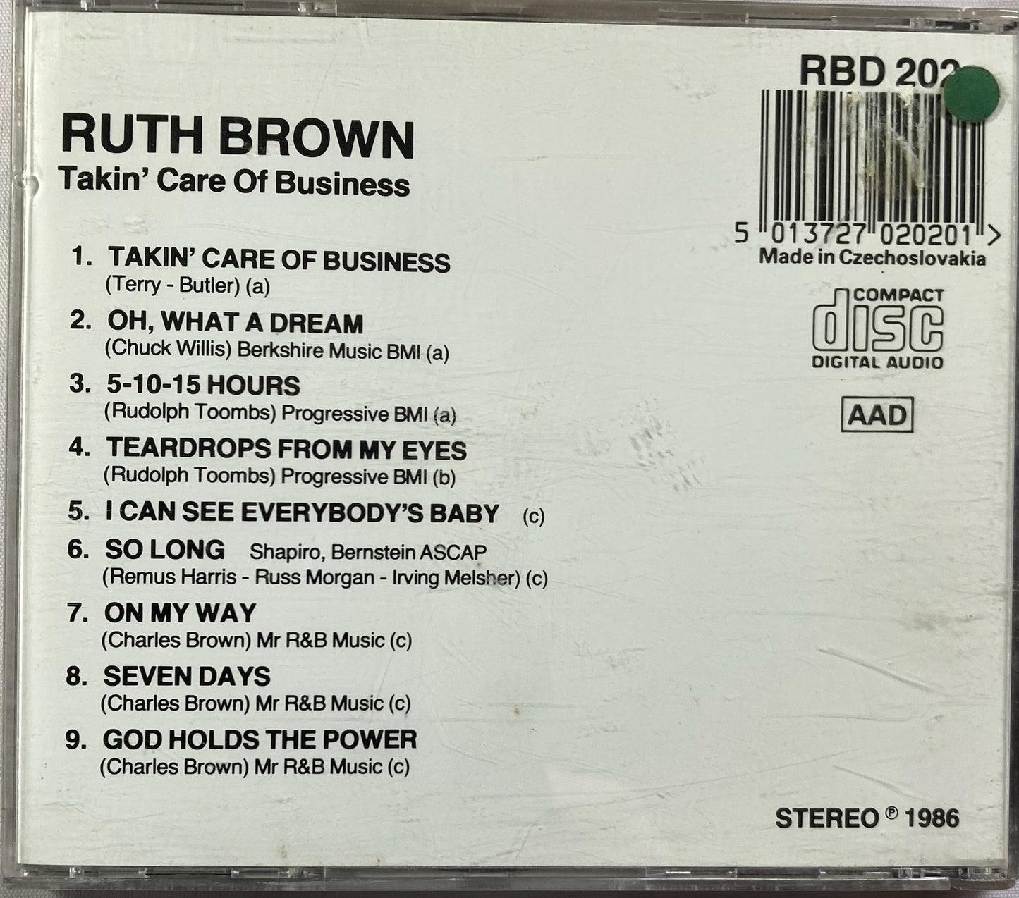 CD - Ruth Brown - Takin' Care Of Business