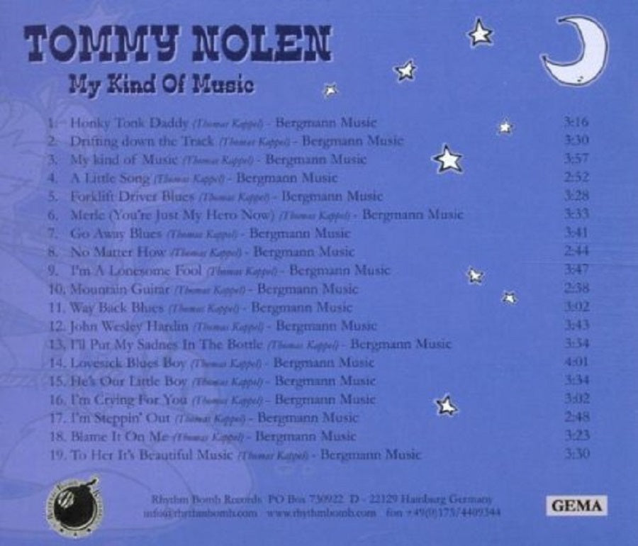 CD - Tommy Nolen - My Kind Of Music