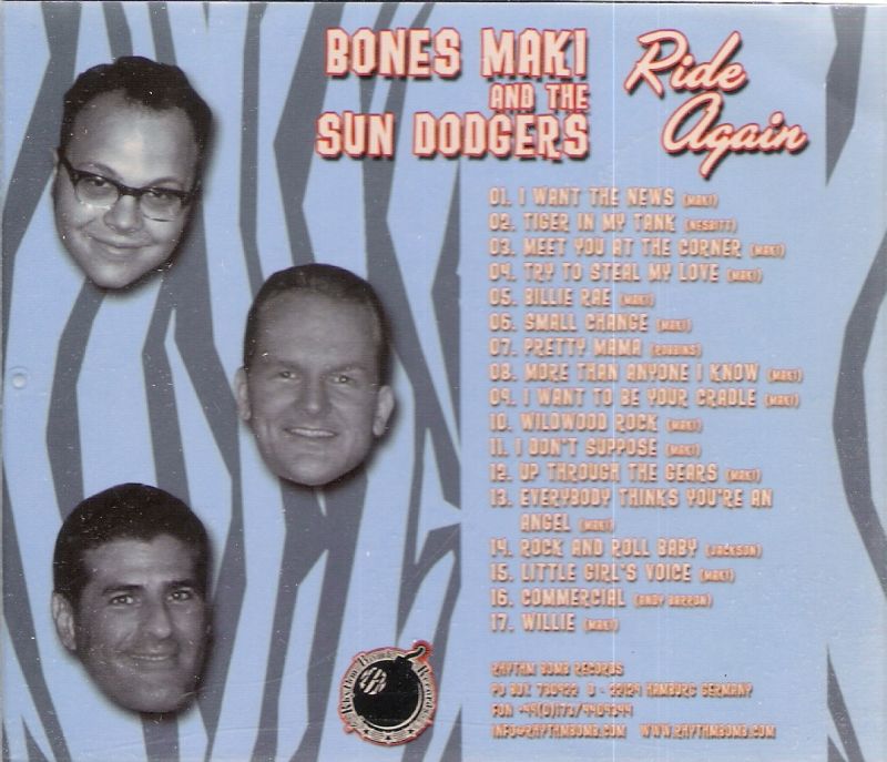 CD - Bones Maki & The Sun Dodgers - Ride Again