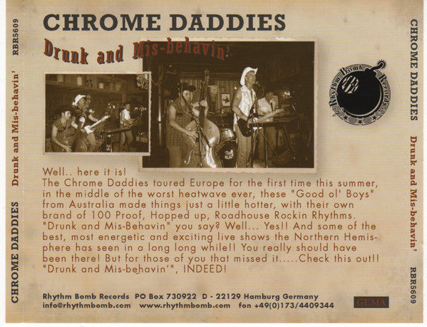 CD - Chrome Daddies - Drunk And Mis-Behavin