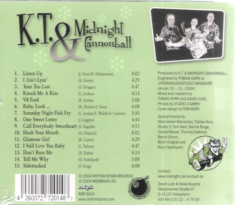 CD - K.T. & Midnight Cannonball - Knock Me A Kiss