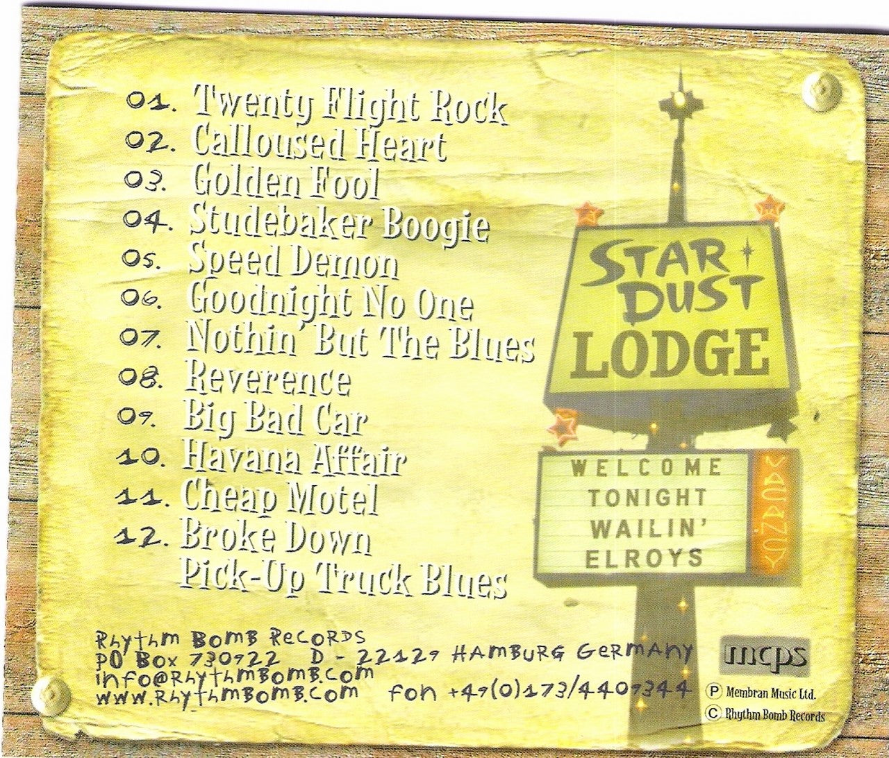 CD - Wailin' Elroys - Cheap Motel