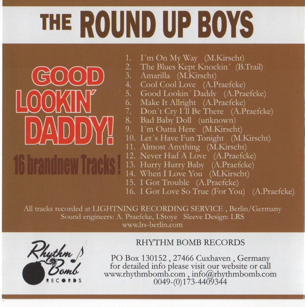 CD - Round Up Boys - Good Lookin Daddy