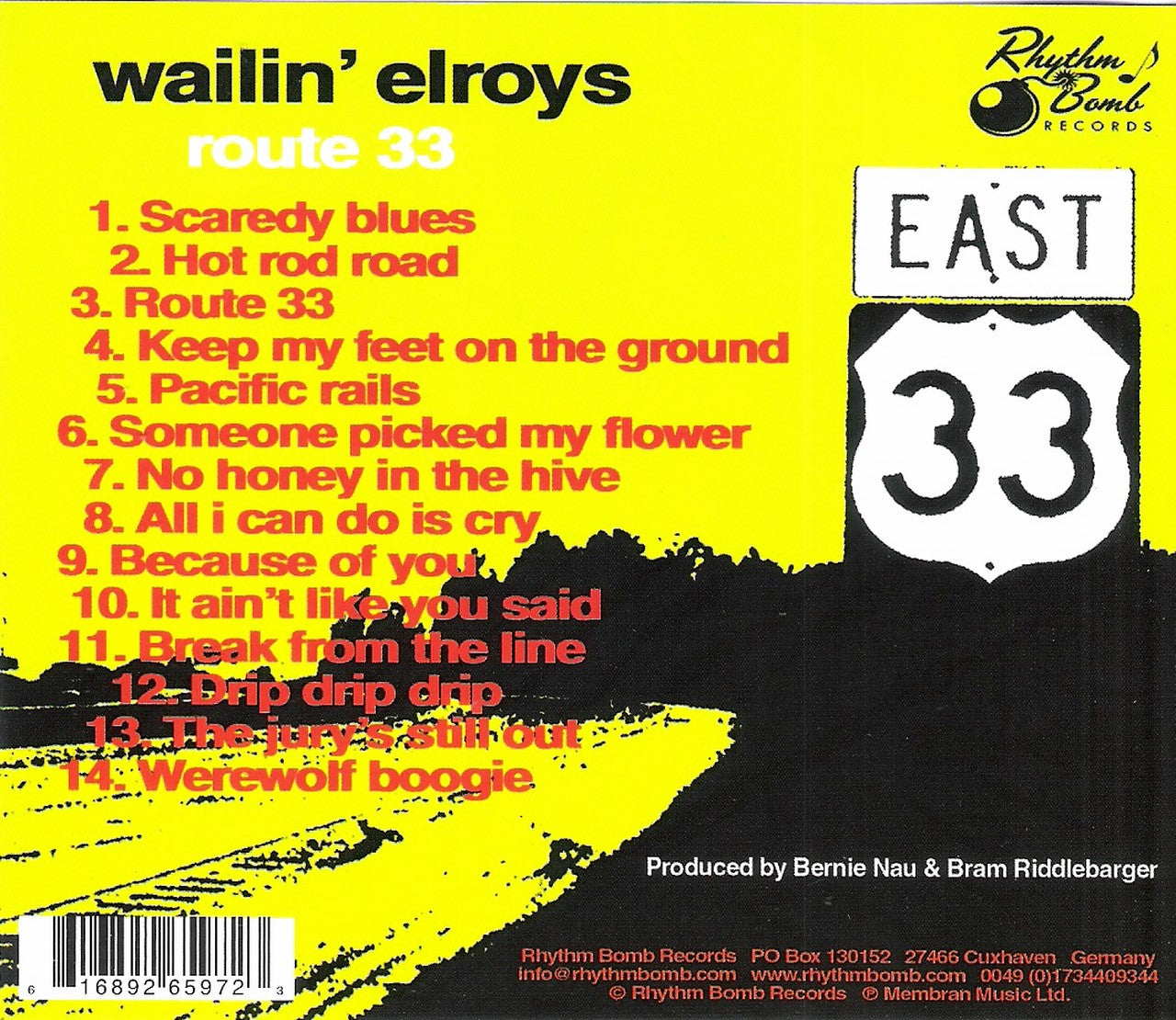 CD - Wailin' Elroys - Route 33