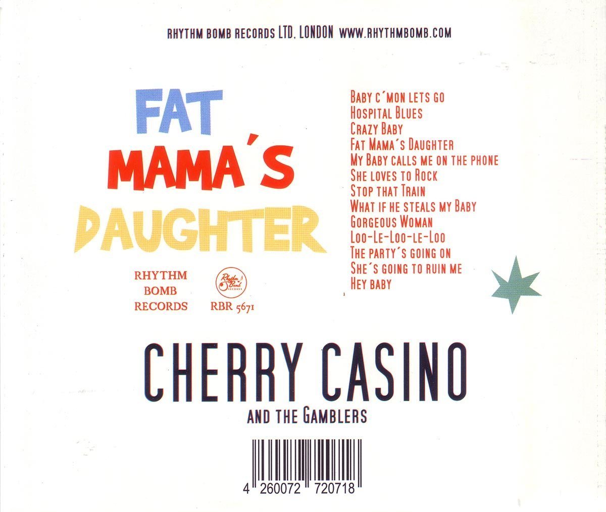 CD - Cherry Casino And The Gamblers - Fat Mama's Daughter