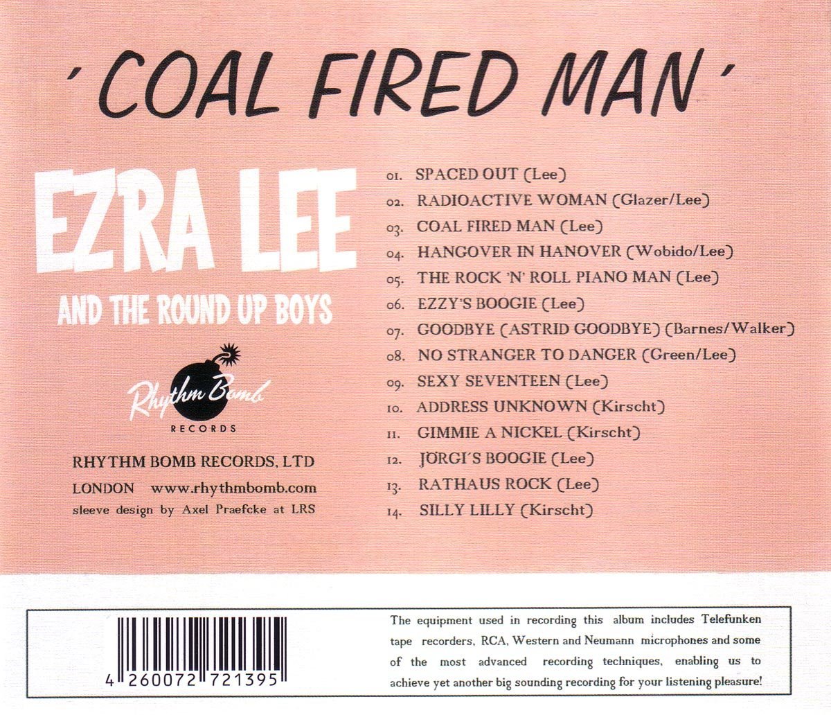 CD - Ezra Lee with The Round Up Boys - Coal Fired Man