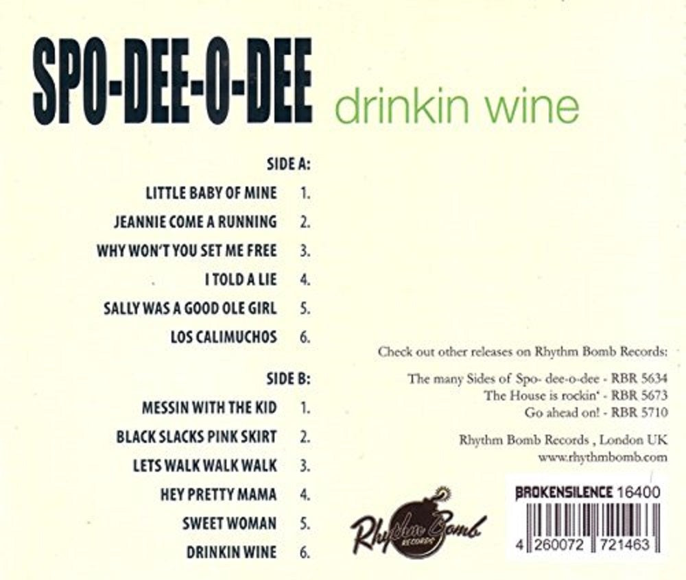 CD - Spo-Dee-O-Dee - Drinkin Wine