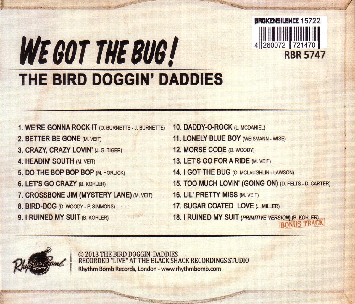 CD - Bird Doggin' Daddies - We Got The Bug!