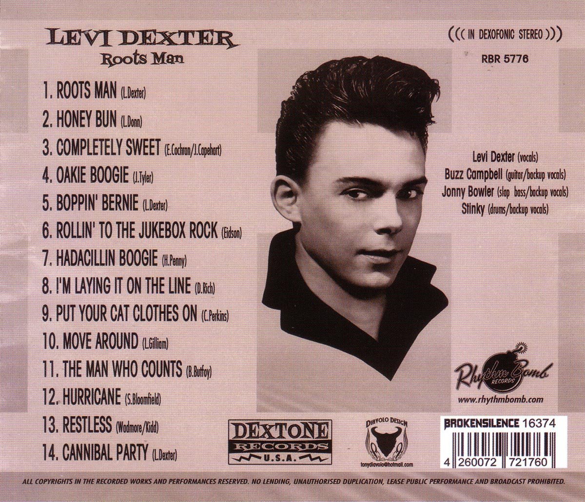 CD - Levi Dexter - Roots Man