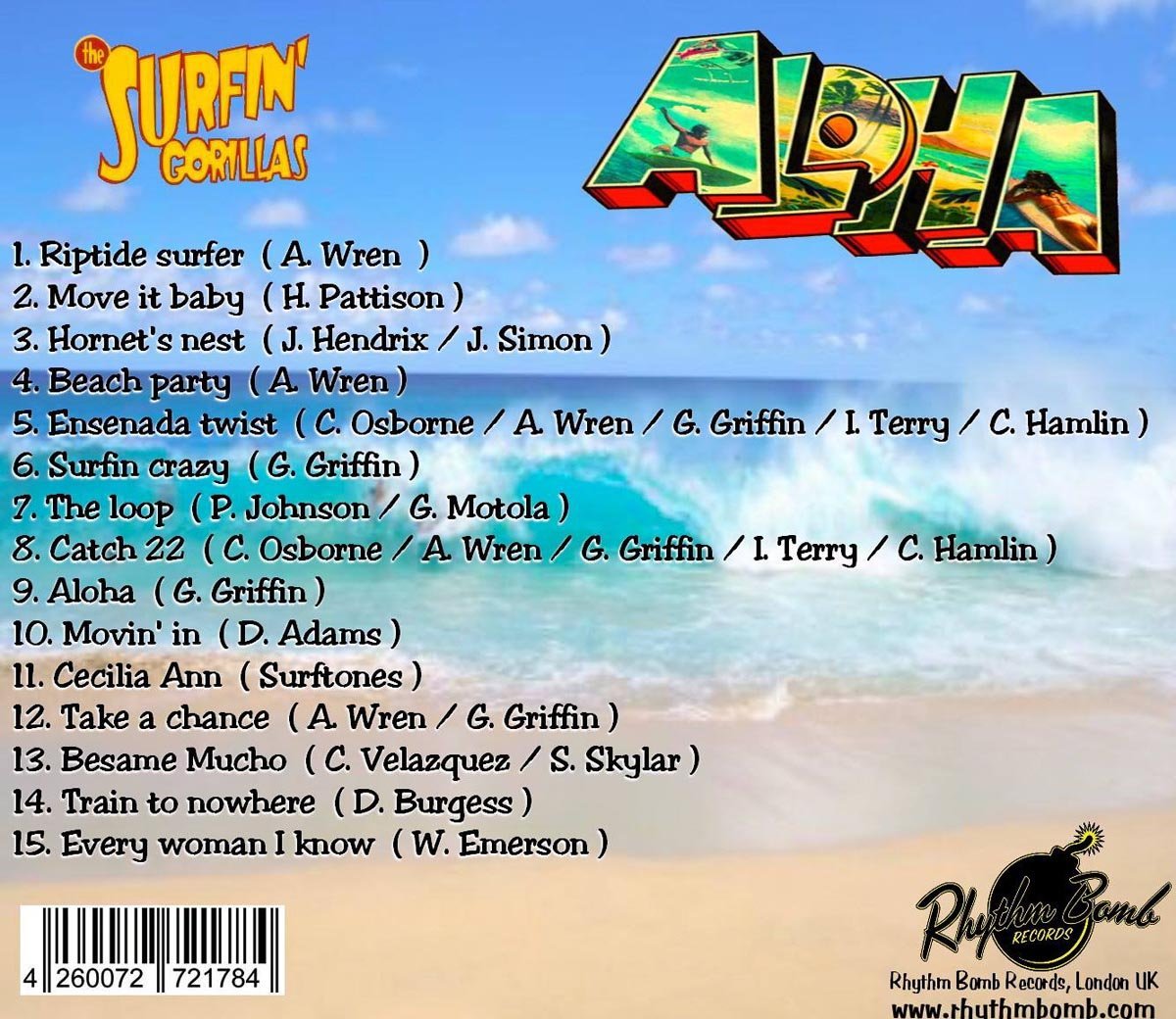 CD - Surfin' Gorillas - Aloha