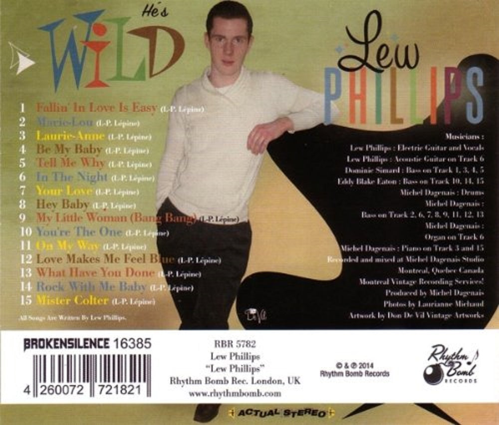 CD - Lew Phillips - He's Wild