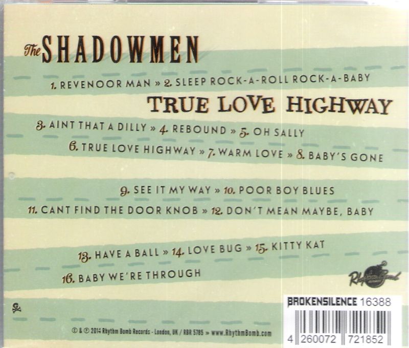 CD - Shadowmen - True Love Highway