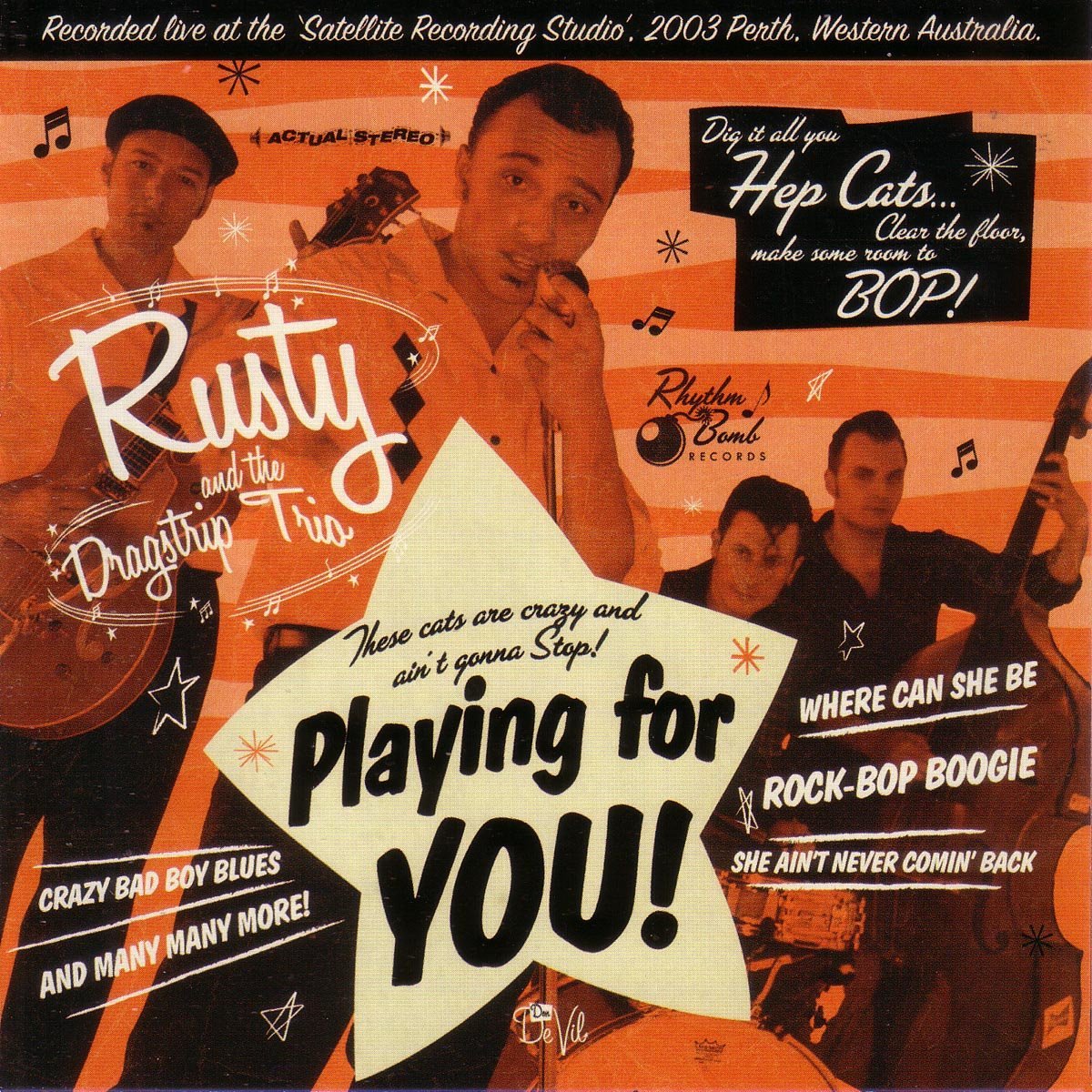 CD - Rusty and The Dragstrip Trio - Playing For You