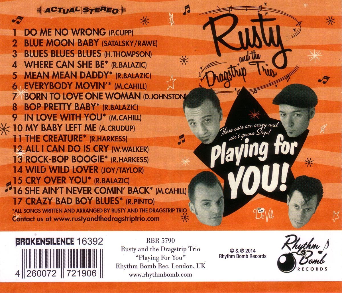 CD - Rusty and The Dragstrip Trio - Playing For You