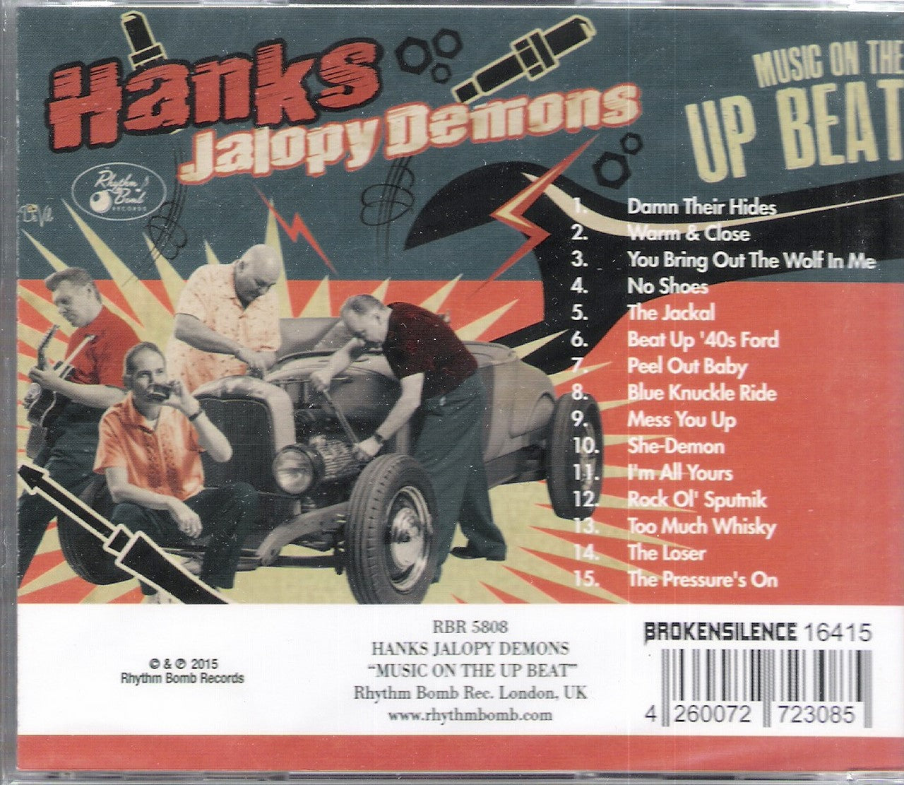 CD - Hanks Jalopy Demons - Music On The Up Beat