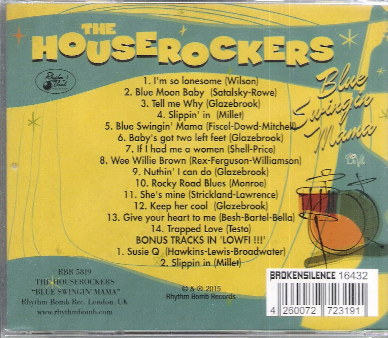 CD - Houserockers - Blue Swingin' Mama