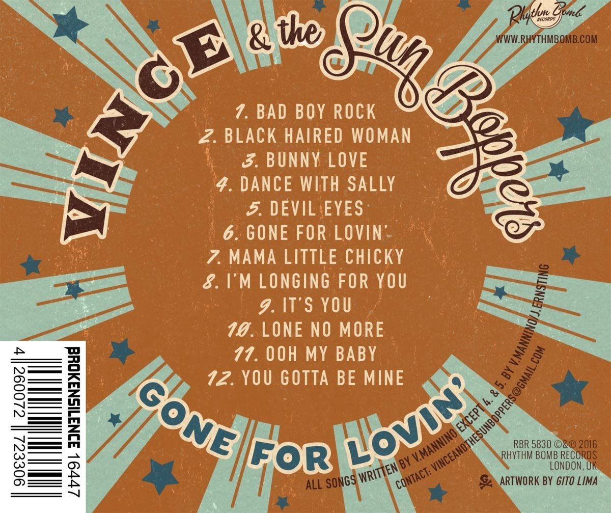 CD - Vince and the Sunboppers - Gone For Lovin