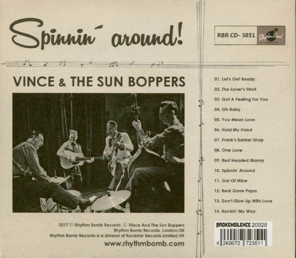 CD - Vince and the Sunboppers - Spinnin' Around