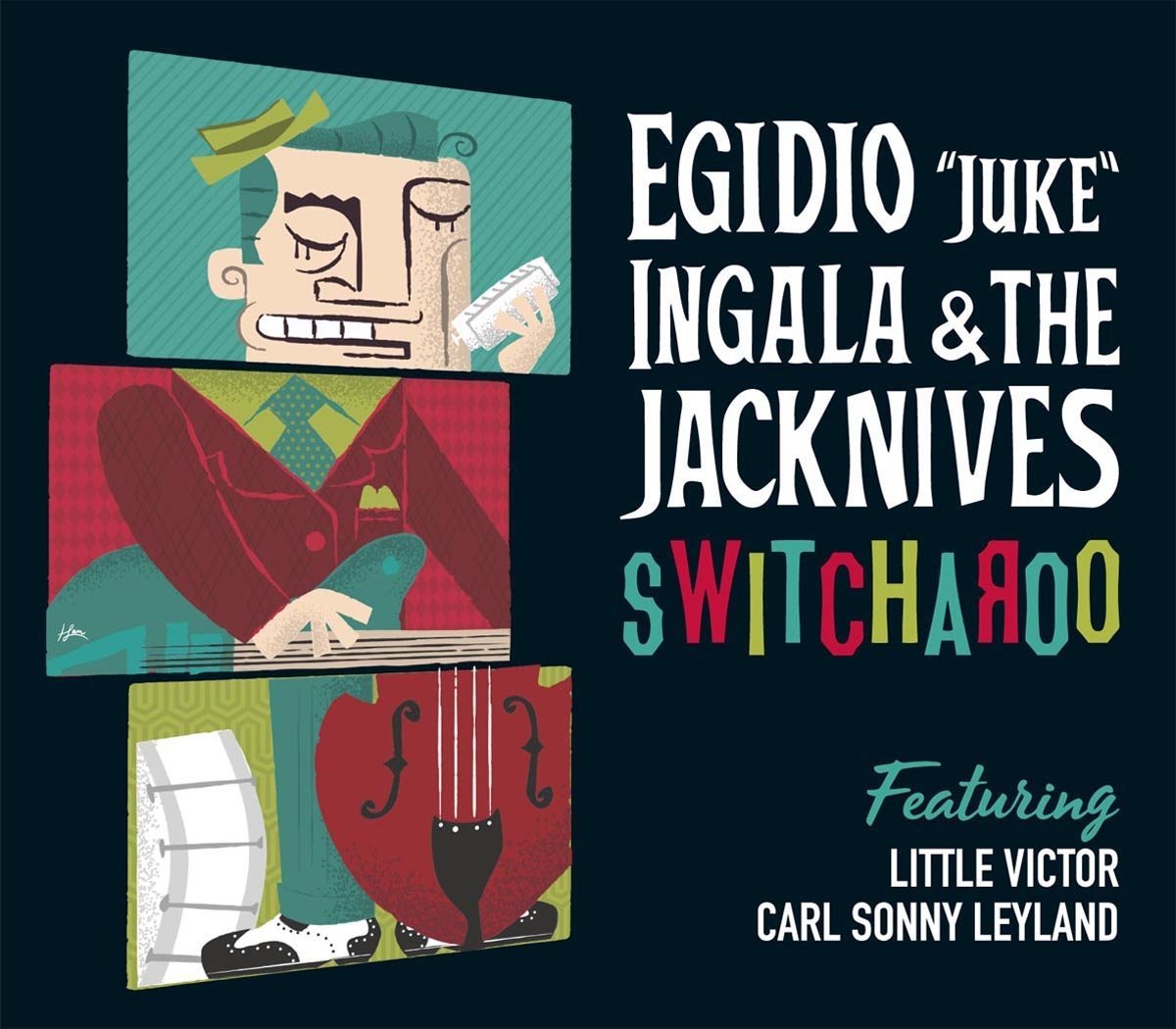 CD - Egidio 'Juke' Ingala & The Jacknives - Switcharoo