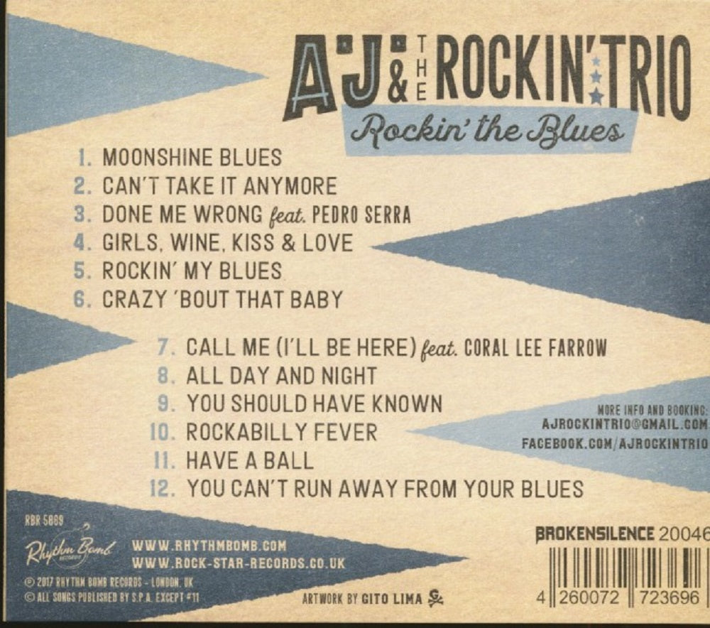 CD - AJ & the Rockin' Trio - Rockin' the Blues