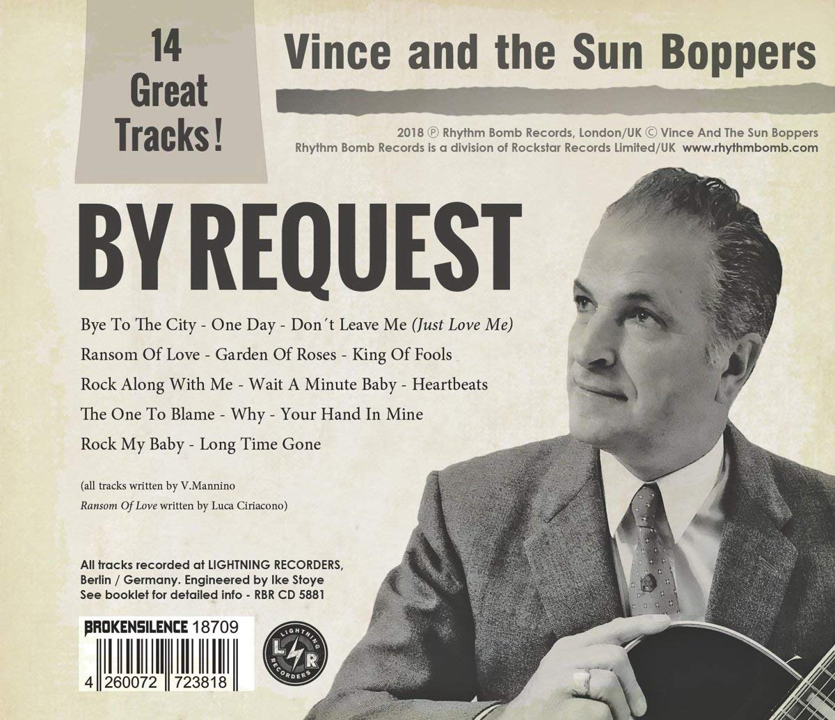 CD - Vince and the Sun Boppers - By Request