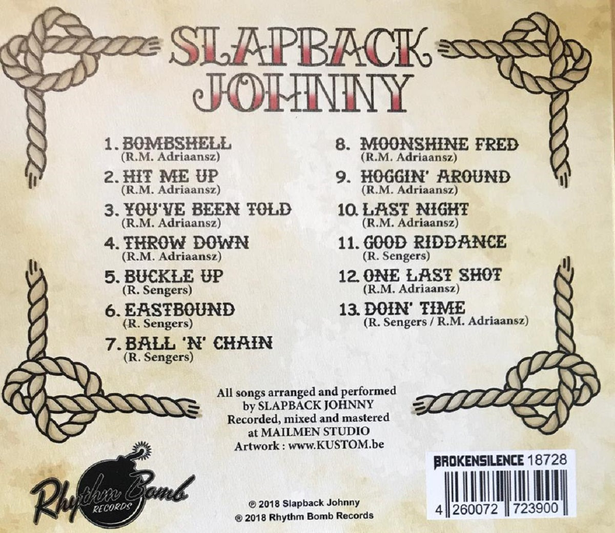 CD - Slapback Johnny - Hit Me Up