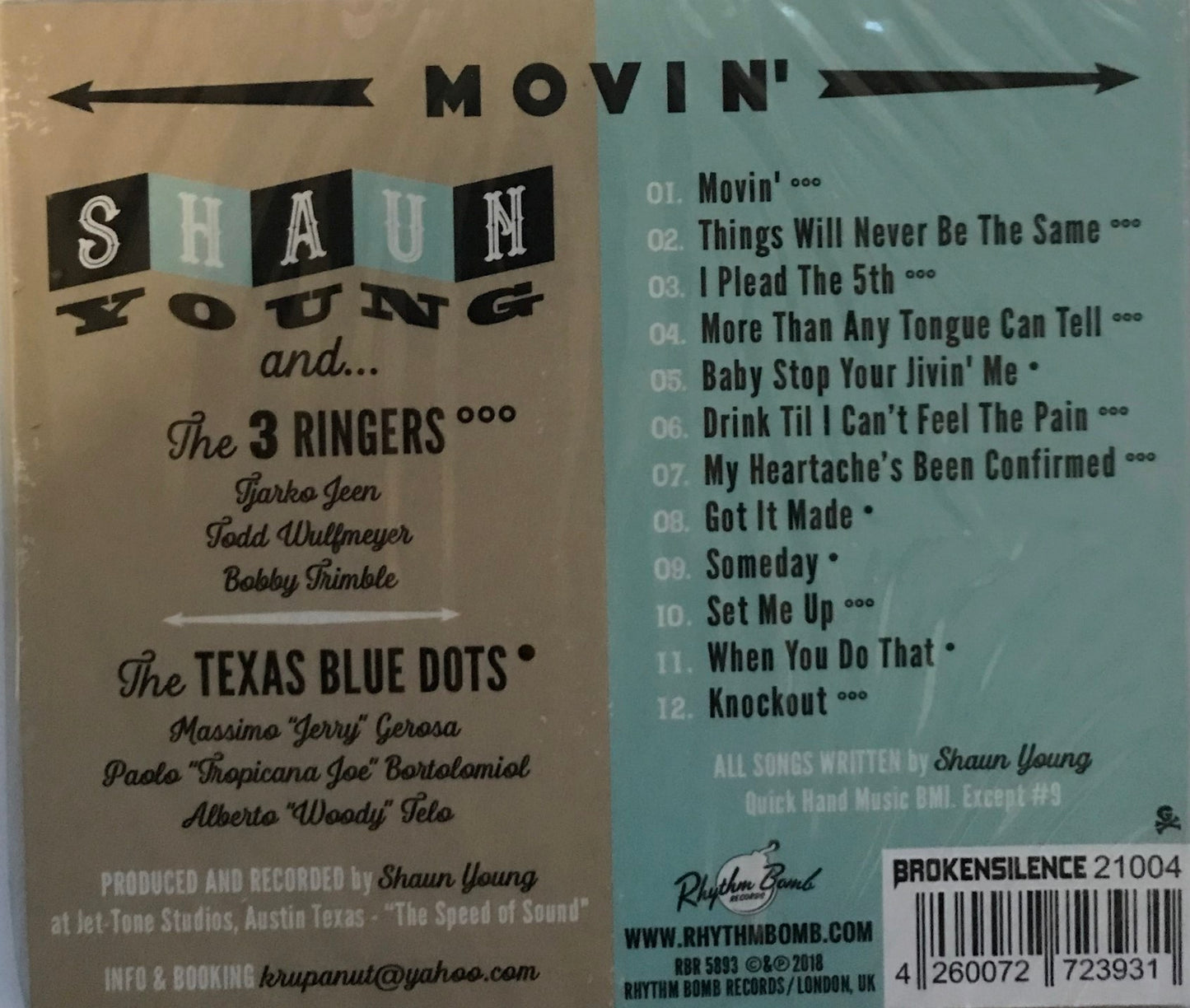 CD - Shaun Young - Movin'